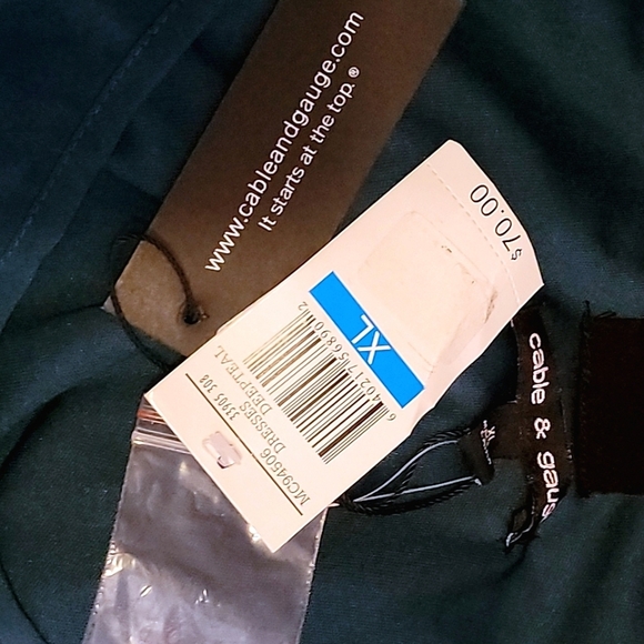 Cable & Gauge Teal Bow Back Mini Dress - Picture 5 of 6